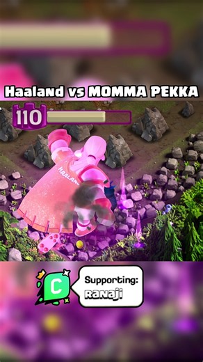 Haaland King vs M.O.M.M.A P.E.K.K.A 😳⚔️ Who Wins? Clash of Clans #Shorts #coc
