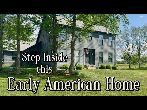 Step Inside this Beautiful Early American Home~Simple Primitive Style