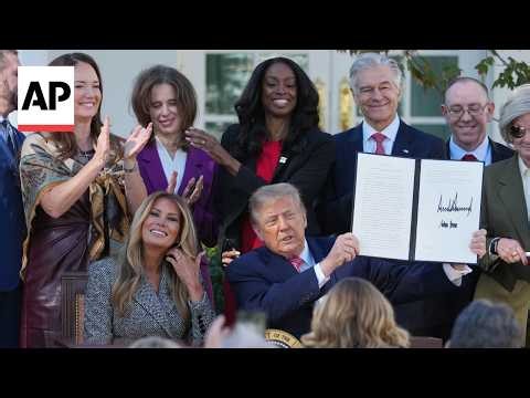 Trump signs an order to expand federal research into women's health