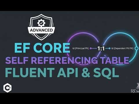 Basics To Advanced 1-to-1 Self Referencing Table: EF Core, SQL & Fluent API