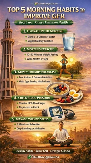 Top 5 Morning Habits to Improve GFR Naturally | Protect Kidney Filtration & Renal Health