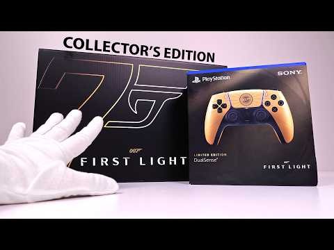 Unboxing 007 FIRST LIGHT DualSense + Collector's Edition (PS5 Pro Gameplay)
