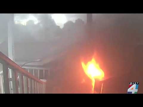 Husband helps family, neighbors escape Jacksonville Beach apartment fire that displaced 6