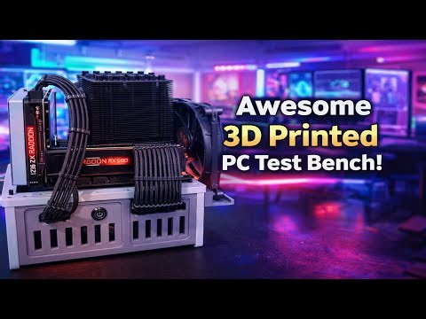 Awesome 3D Printed PC Test Bench #pcgaming #3dprinting