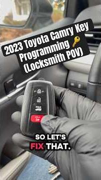 2023 Toyota Camry Key Programming 🔑 (Locksmith POV)