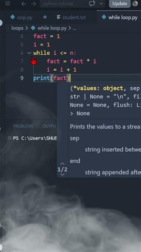 he Classic Factorial Logic Every Beginner Coder Needs to Know! #whileloop #pythontutorial #factorial