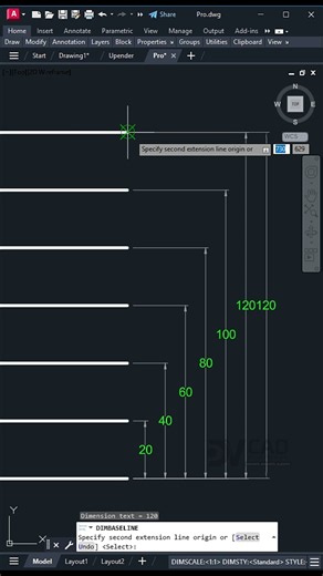 ✅ Baseline Dimension in AutoCAD | Create Multiple Dimensions from One Base Line
