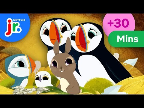 30 Minutes of Oona ADVENTURES with Friends! 🐧💫❄️ | Puffin Rock | Netflix Jr