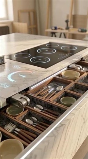 “Satisfying Modular Kitchen Transformation#satisfying#3danimation #interiordesign#animation