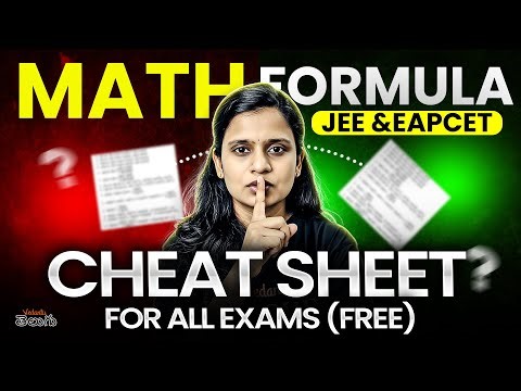 Never Forget a Formula! 🧠 Math Formula Cheat Sheet for All Exams (Free)