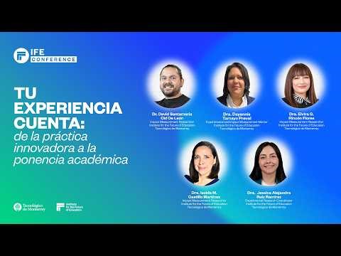 IFE Conference Talks. Tu experiencia cuenta: de la práctica innovadora a la ponencia académica