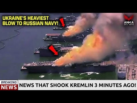 Russian Navy Sunk to the Bottom of the Sea: Big Explosion on Russian Ship and Submarine!