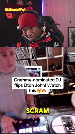 Grammy-nominated DJ flips Elton John! Watch this cc:@Scram Jones 🤯🔥#eltonjohn #dj #turntable #djskills #djtransition