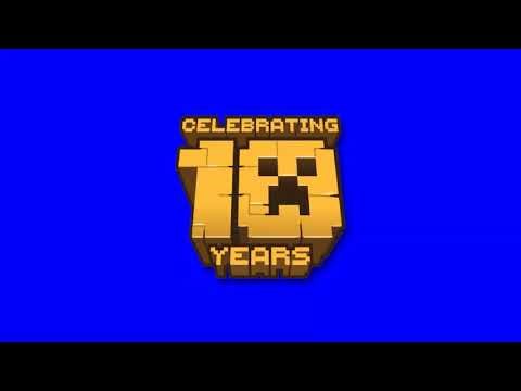 10 Years Minecraft Animation Green Screen ✨