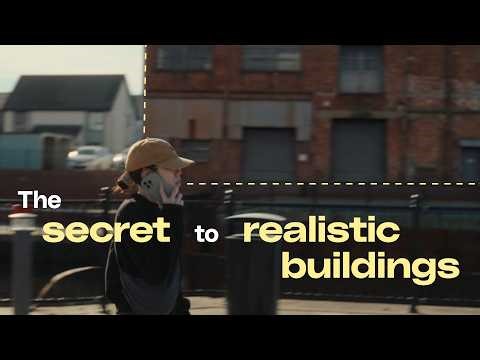 Advanced set extensions: replacing buildings with invisible VFX