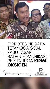 Protested Over Forest Fire Haze, Indonesian Communication Board: Don't Forget, We Also Send Oxygen‼️
