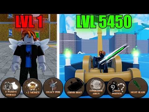 NOOB To MAX Level With Only GAMEPASSES in King Legacy (Roblox)