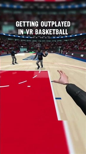 Getting outplayed in VR basketball #gymclassvr #vr #basketball