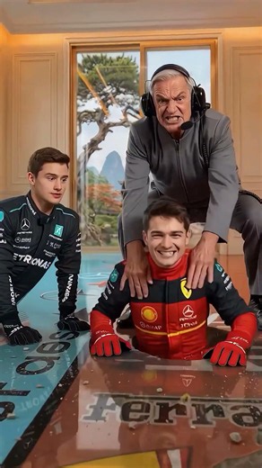 Mercedes vs Ferrari: Epoxy FLOOR Battle! 😮 #F1