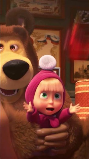 Searching for New Year's Cheer!🎁❄️ #HappyNewYearAgain #MashaAndTheBear #Shorts #cartoonforkids #kids