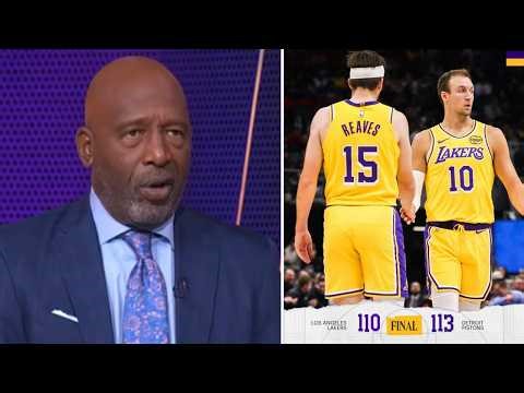 "Refs end the Lakers streak!" - James Worthy on Luka Doncic scores 32, LAL lost to Pistons 113-110
