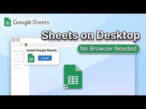 How to Install Google Sheets on Windows Desktop (2026) — Quick & Easy