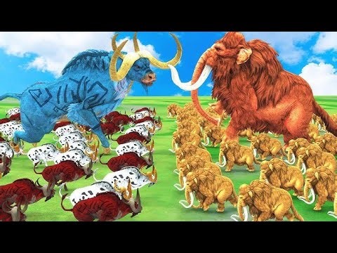 Prehistoric Mammals vs Prehistoric Animals Elephant vs Mammoth Animal Revolt Battle Tigar