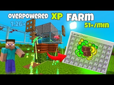 ⚡ 51+ Levels/Min XP Farm! 🔥 Minecraft 1.26+ 💀 | Minecraft new xp farm| [java+bedrock] 