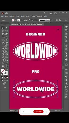 Envelope Distort Top Tool in Illustrator | Quick Adobe Illustrator Tutorial | #illustrator #logo