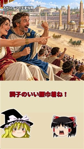 【ゆっくり歴史解説】古代ローマの恋愛指南が教える秒速の推し変！隣の女性と同じ馬を応援！？