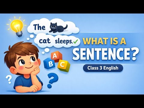What Is a Sentence? | Class 3 English Grammar | Easy Explanation for Kids | StuDicted