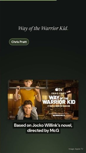 Chris Pratt's Way of the Warrior Kid hits Apple TV+ on 25 November #Shorts