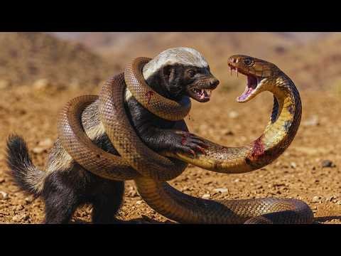 More Aggressive Than Ever! Honey Badger vs King Cobra: The Lethal Tangle Battle | Animal Fight