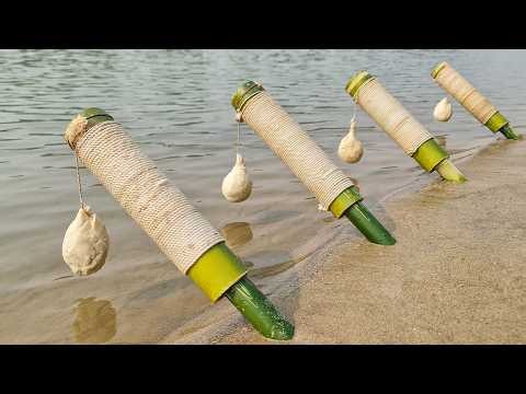 Unique Hook Fishing Technique | Hunting Big Fish By Hook in River