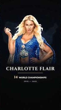 All 14 Charlotte Flair World Title Reigns 👑 #shorts #wwe