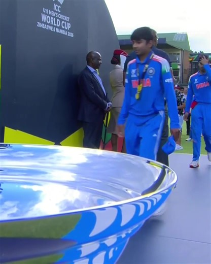 Champions India receive their medals after an unbeaten #U19WorldCup campaign 🥇 | ICC Cricket World Cup