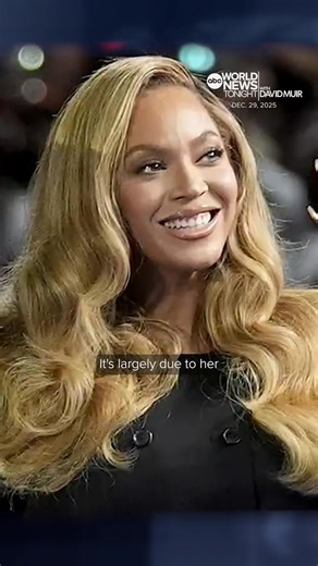 Music icon Beyoncé is starting the new year as a billionaire, according to Forbes. Her success marks the fifth time a musician has reached billionaire status. Whit Johnson reports. #WorldNewsTonight