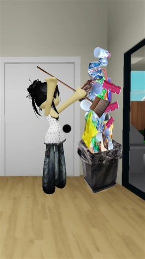 Bacon Hair takes out the trash in Roblox
