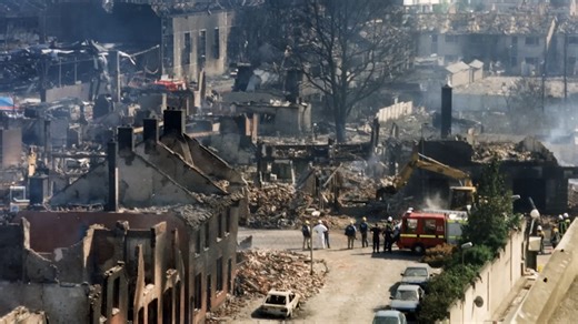 Watch how fireworks factory turns into blast that levels homes instantly