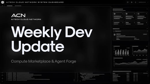 Weekly Development Update!Development continues across the Compute Marketplace and Agent Forge, with ongoing refinement focused on platform stability, workflow usability, and expanded integration support across the ecosystem.Compute Marketplace• Final design updates and quality control testing currently in progress across the Compute MarketplaceAgent Forge• Comprehensive documentation completed for the new Polygon and Twelve Data market data blocks, including API key setup, endpoint coverage, re