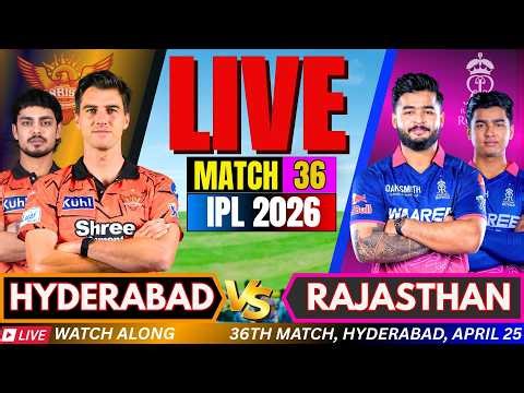 IPL LIVE: Rajasthan vs Hyderabad Live match Score | IPL 2026 Match Today | RR vs SRH Live match #ipl