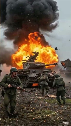 WW2 — The Tank Line Exploded Then Panic Took Over #ww2 #dday