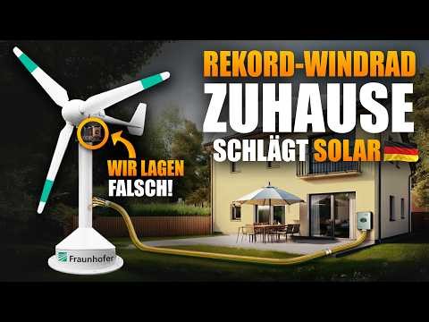 Neues Fraunhofer-Windrad: 100% Autarkie jetzt möglich?! (SERIENREIF)