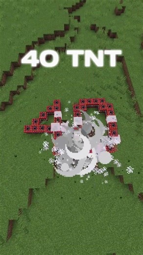 40 TNT EXPLOSION ON MINECRAFT #minecraft #tnt