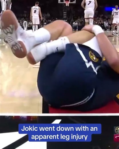 Jokic had to exit Nuggets-Heat after this sequence