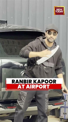 Ranbir Kapoor At Airport | Actor Spotted At Mumbai's Kalina Private Airport #ranbirkapoor