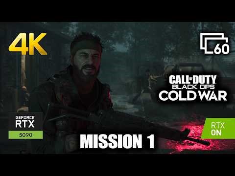 COD Black Ops Cold War Walkthrough Part 1 - Nowhere Left to Run | RTX 5090 4K Ultra RT