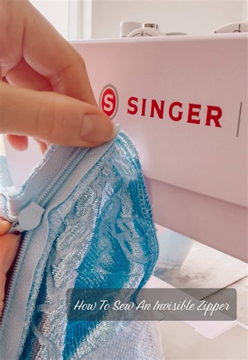 Episode 47 | How to Sew an Invisible Zipper into a Corset Dress✨ - ✨You can shop the tools used in this video through the link in my bio 🫶🏼 - ✨Place the zipper right sides together with the fabric, aligning the zipper tape along the fabric edge. - ✨Using an invisible zipper foot, stitch close to the teeth, gently rolling them open as you sew. When you reach the bottom of the zipper, the pull will stop you from continuing. Backstitch and remove the dress from the machine. Move the zipper pull u