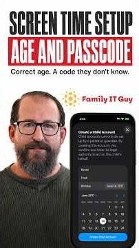 Set Your Kid's Age and a Separate Screen Time Passcode