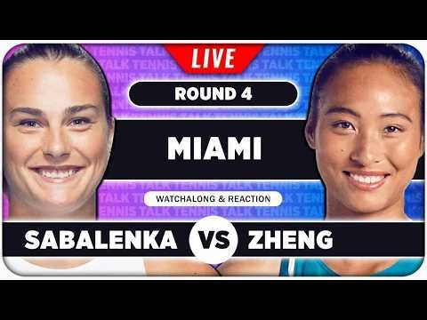 SABALENKA vs ZHENG • WTA Miami 2026 • LIVE Tennis Watchalong